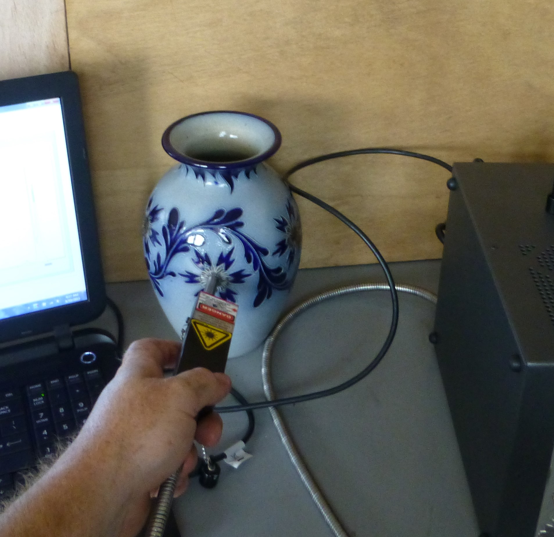 Analyse Raman de pigments.